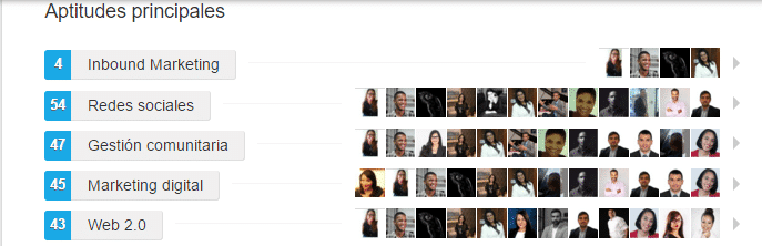 Aptitudes - perfil exitoso en linkedin